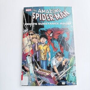 Marvel Comics AMAZING‎ SPIDER-MAN FIGHTS SUBSTANCE ABUSE 2012 EX-LIB B8